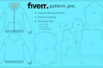 do professional pattern grading for sewing patterns