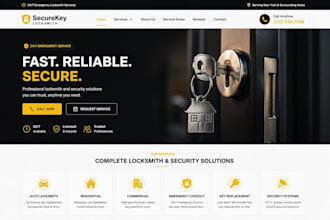 design locksmith website, auto locksmith website, home and company security site