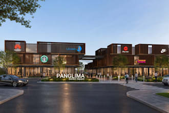 create photorealistic architectural exterior and interior renderings