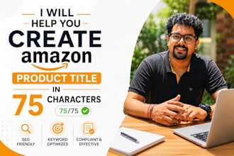 help you create amazon product title in 75 characters