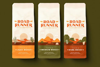 do coffee or tea packaging, coffee label design, coffee bag design