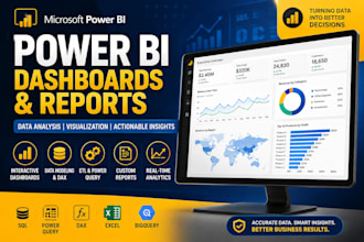 create interactive power bi dashboards and reports
