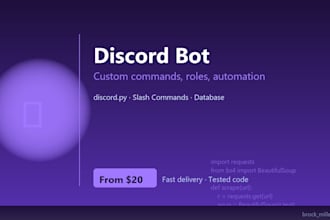 create a custom discord bot in python