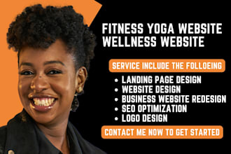 fitness coach website, yoga website, pilates studio website, wellness website