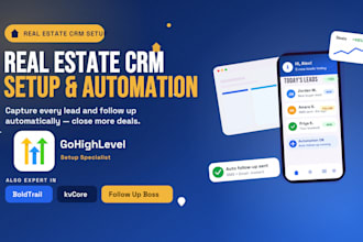 build real estate CRM gohighlevel, boldtrail, kvcore, follow up boss