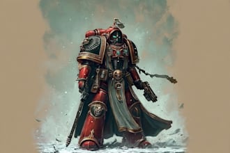 create a warhammer 40k character art