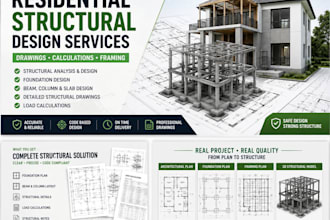 design residential structures with structural drawings and calculations