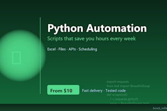 write a python automation script
