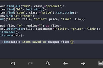 python web scraping and data extraction