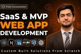 be your saas mvp developer for full stack web applications