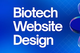build modern biotech website design scientific research biotech website