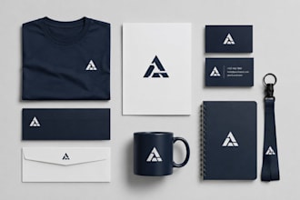 design corporate brand identity, brand kit, corporate identity, corporate logo