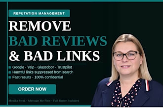 do best ORM and SEO to remove harmful reflews and bad links hurting your brand