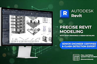 create a detailed revit structural concrete model