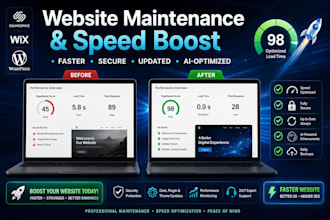 do squarespace wix and wordpress website maintenance