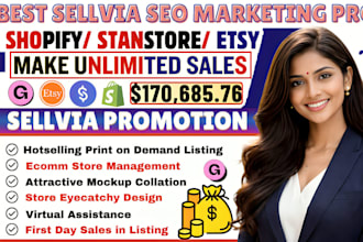 x20 passive income shopify marketing sellvia store promotion tiktok ads etsy seo