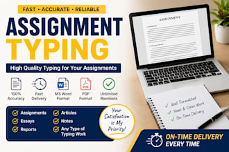 type assignment, notes and documents in english and urdu