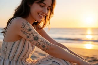 design your tattoo and deliver a realistic preview