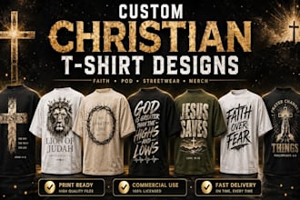 do custom typography christian t shirt design and graphic t shirt for pod etsy