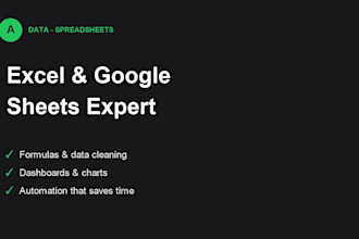 create, fix and automate your excel and google sheets