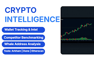 do crypto competitor analysis and on chain wallet tracking