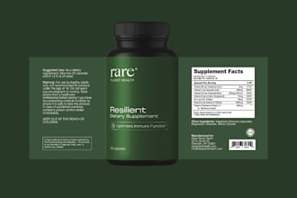 design premium product label, bottle label and custom packaging label