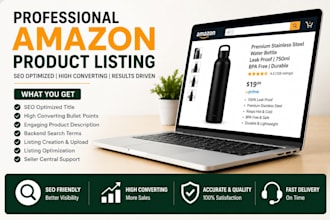 create SEO optimized amazon product listing for seller central