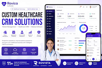 develop a custom healthcare CRM and patient management system
