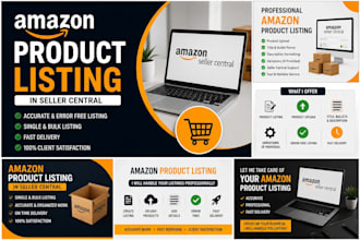 create professional amazon product listings in seller central