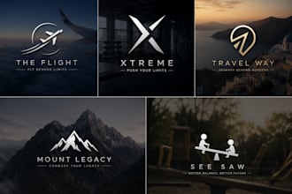 design a unique modern minimalist logo for start up business and brands