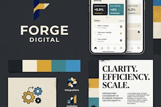design premium b2b saas brand identity and social media graphics