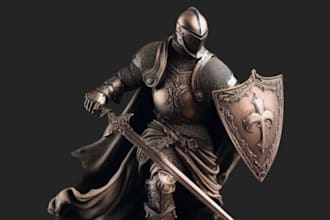 sculpt 3d model, stl file for 3d printing, convert 2d image into 3d file