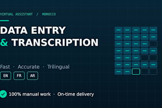 do accurate data entry, transcription and copy paste tasks