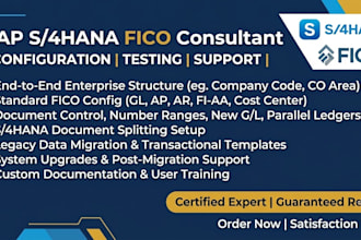 be your sap fico consultant for s4 hana implementation