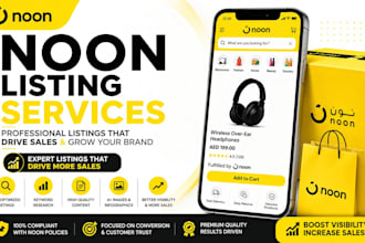 create SEO optimized noon product listings