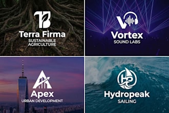 do modern minimalist logo design and redesign