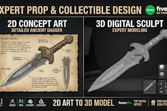 sculpt 3d cosplay sword print and paint 3d sword model 3d weapon stl 3d printing