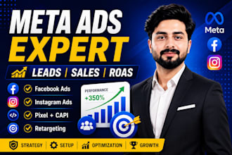 setup and manage meta ads for facebook and instagram