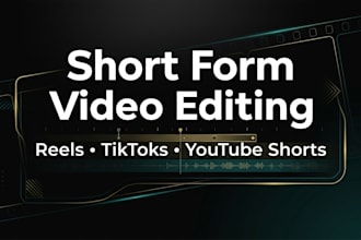 edit short form videos and reels for youtube and intagram