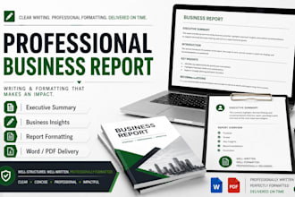 write and format a professional business report