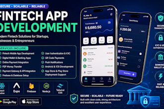 develop fintech app, digital wallet, payment app, banking app