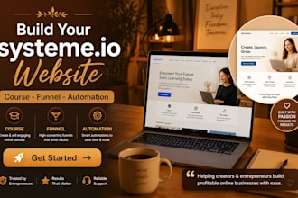 systeme io website online course systeme sales funnel landing page kartra podia
