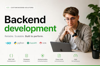 develop rest API, backend, and go or python applications