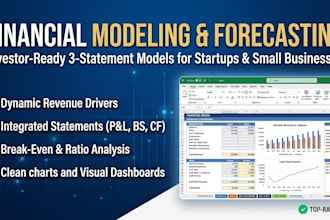 create a professional financial model and forecast for your startup