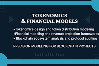 build a dynamic tokenomics model and token emission simulator