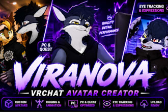 create a custom vrchat avatar for PC and quest