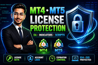add password protection to your mt4,mt5 robots with a license generator