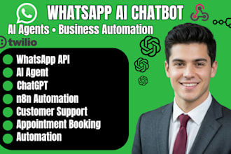 build whatsapp ai chatbot whatsapp ai agent whatsapp API n8n automation