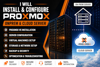 install and configure proxmox onprem and cloud server