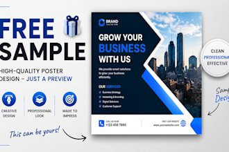 create business flyer and eye catching promo post design